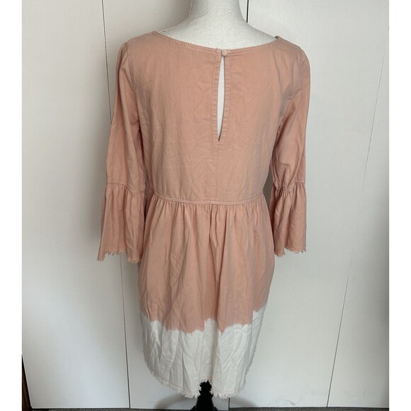 Anthropologie Holding Horses Lilibet Dip Dyed Ombre Relaxed Boho Dress Size 4 - Picture 7 of 11